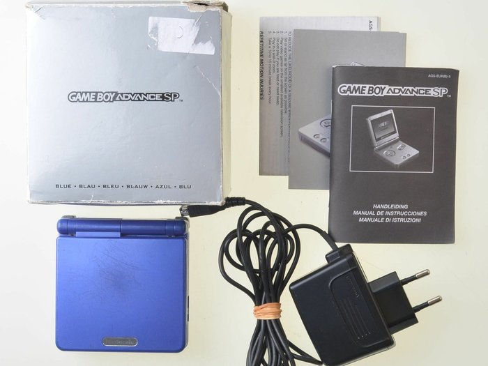 Gameboy Advance SP Blue Complete Gameboy Advance