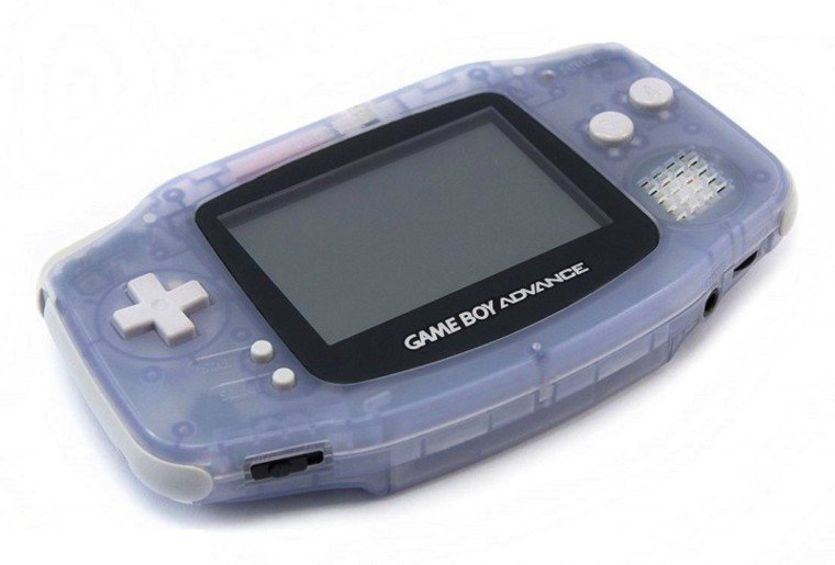 clear blue gameboy advance