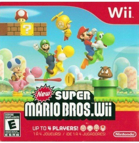 New Super Mario Bros. Wii Cardboard Sleeve Nintendo Wii Game