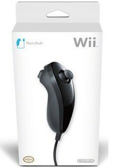 Wii Nunchuck Black [BOXED]