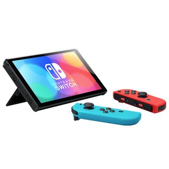 Nintendo Switch OLED - Red/Blue&nbsp;[Complete]