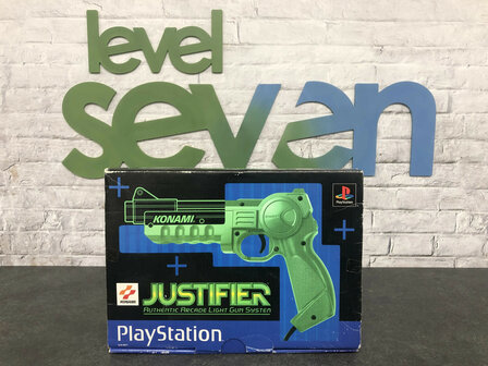 Konami Justifier Green Light Gun for Sony PlayStation 1 (NTSC)