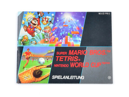 Super Mario Bros + Tetris + World Cup (German) - Manual