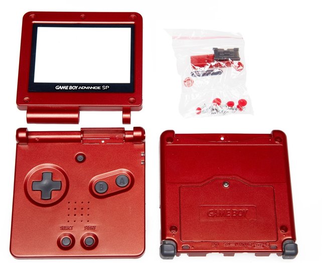 Game Boy Advance SP Shell Red ⭐ Gameboy Advance - RetroNintendoStore.com