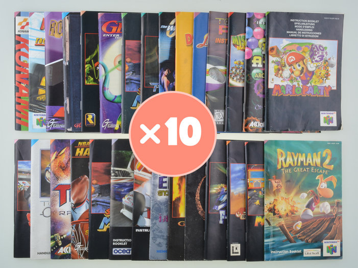 10x Nintendo 64 Manual Mix ⭐ Nintendo 64 [N64] Handleiding ...