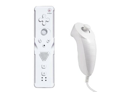 Remote Controller + Nunchuck White for Nintendo Wii (New)