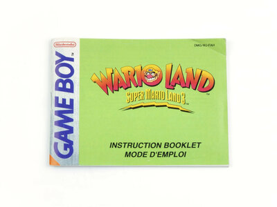 Super Mario Land 3 - Wario Land - Manual